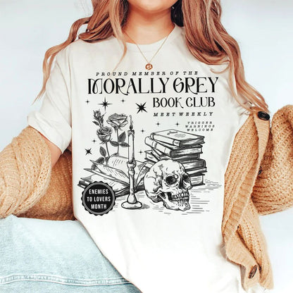 Morally Grey Book Club Shirt - Dark Romance Reader Gift