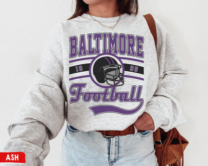 Baltimore Football Sweatshirt - Vintage Ravens Shirt, Sunday Fan Gift