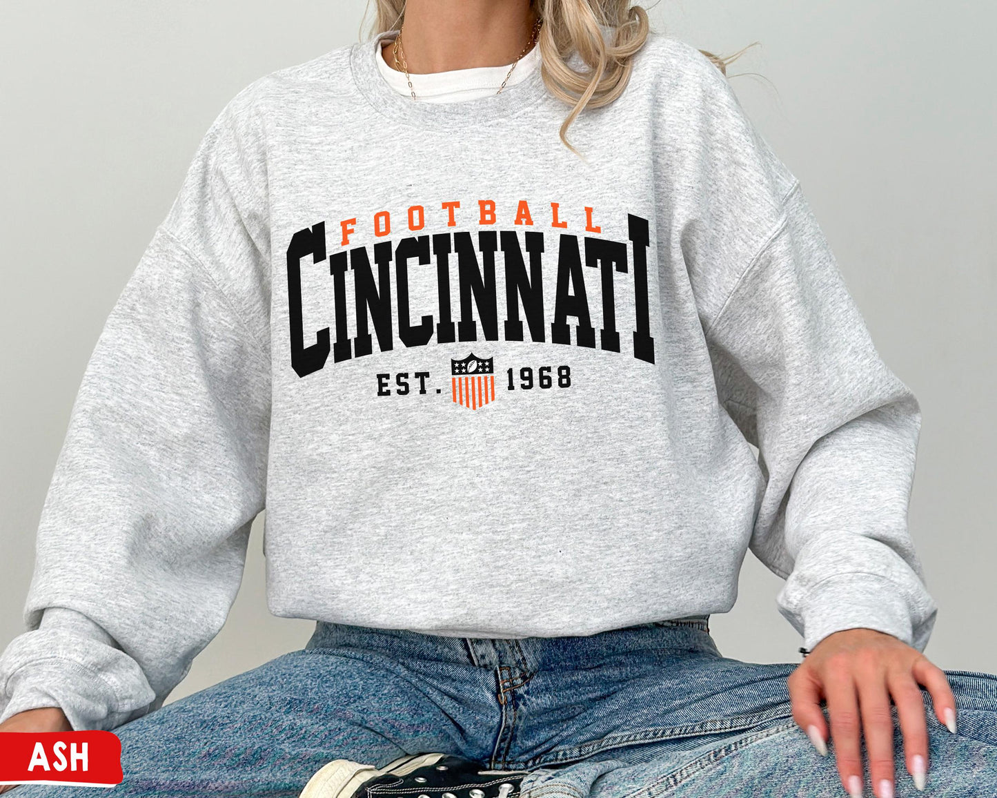 Cincinnati Bengals Football Crewneck Sweatshirt - Game Day & Sunday Fan Gear