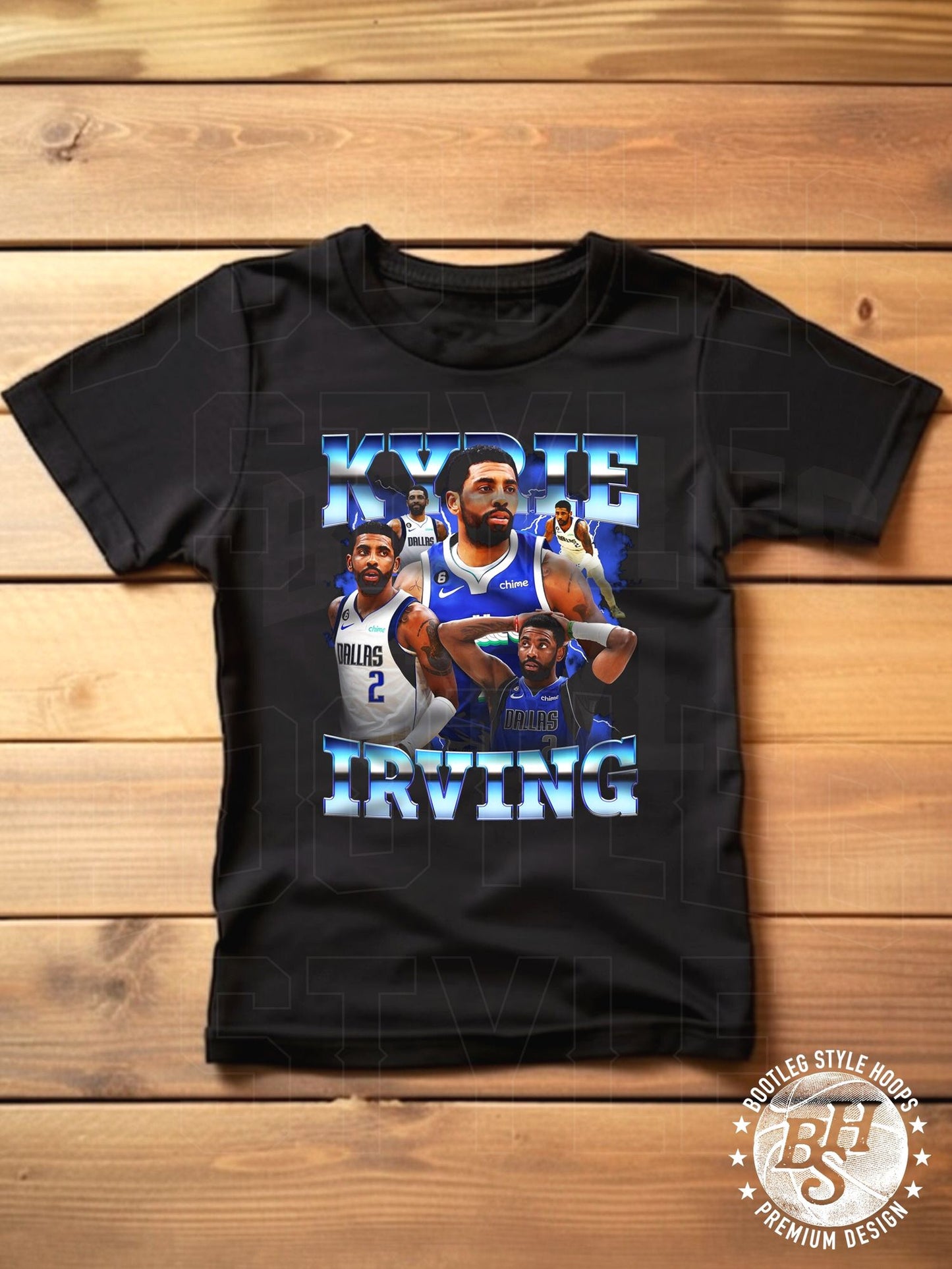 Kyrie Irving Youth 90S Vintage Rap Style Basketball Tee