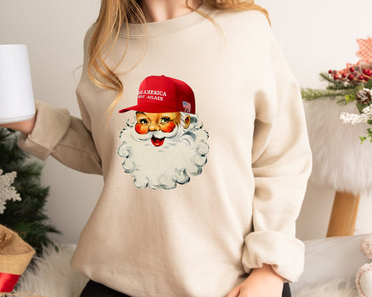 Santa Make America Great Again Trump Christmas Shirt