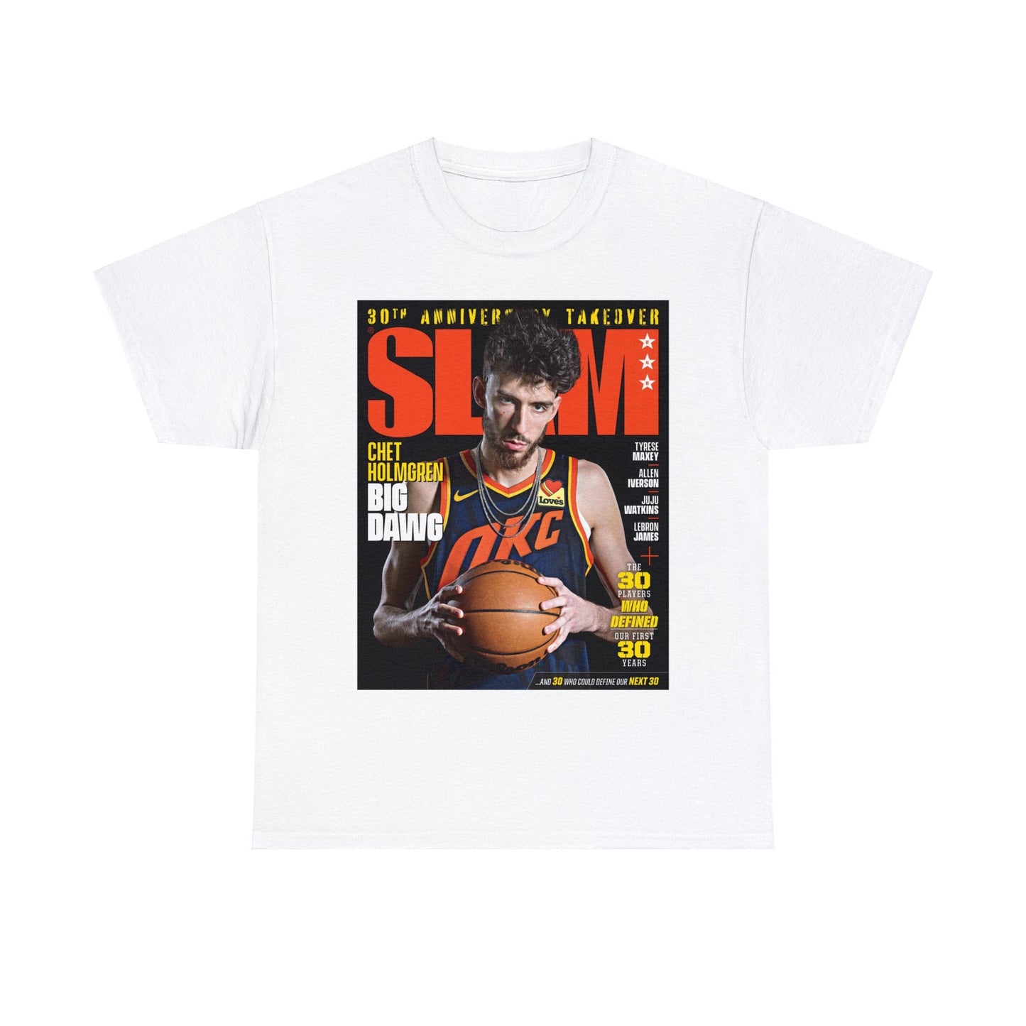 Chet Holmgren OKC Thunder NBA Slam Cover Tee Shirt