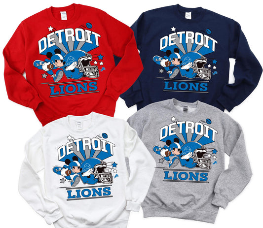 Detroit Mickey Football Sweatshirt - Game Day Gift for Fans