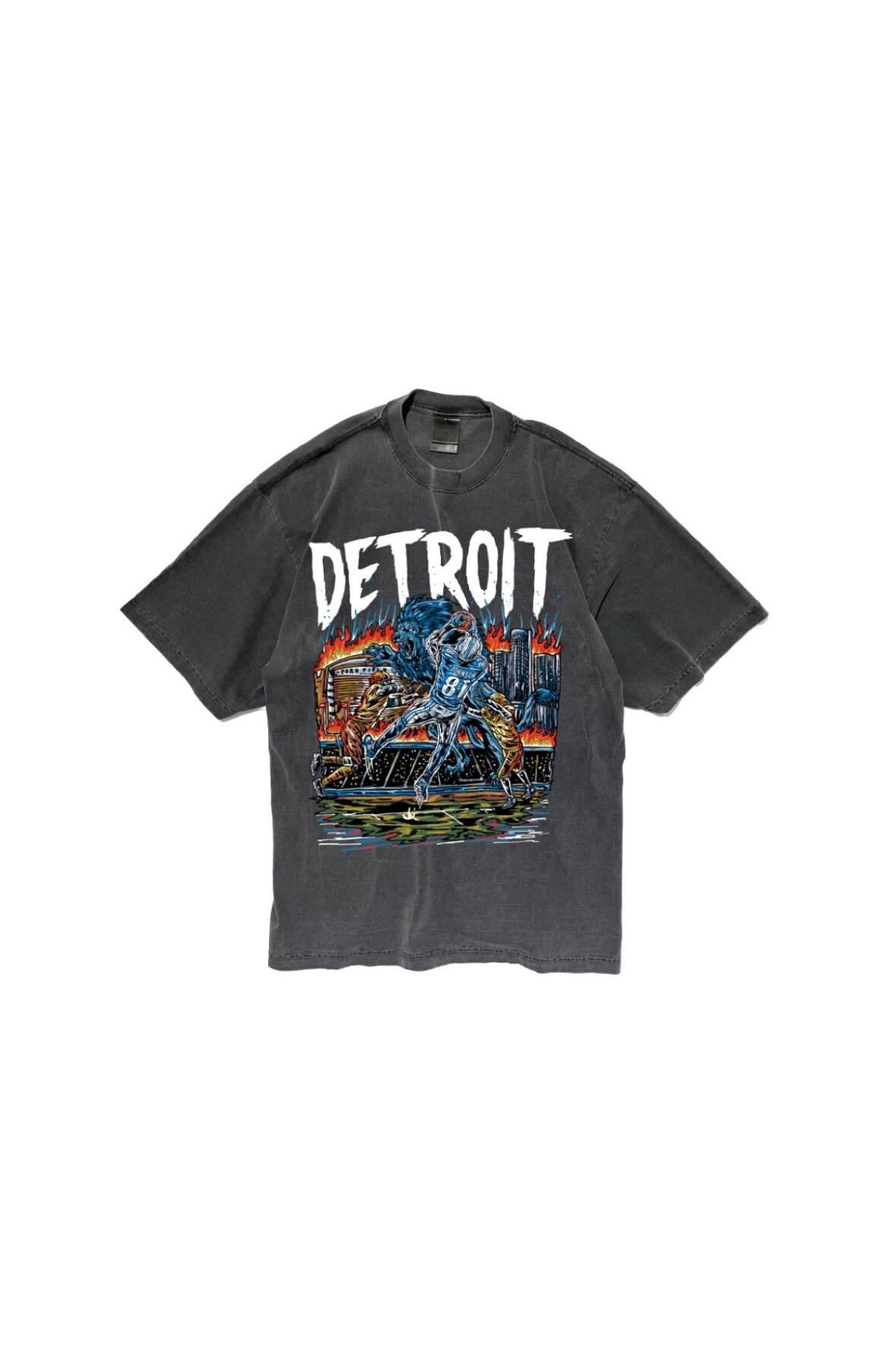 Detroit Lions Vintage Heavyweight Football Shirt