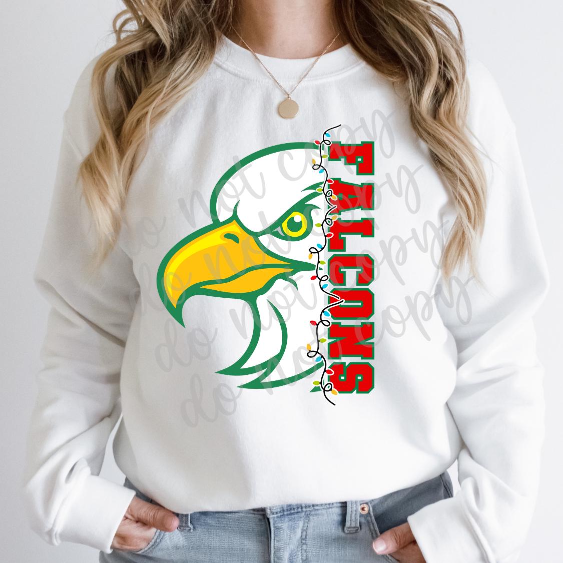 Falcons Christmas Mascot Shirt - Holiday School Pride