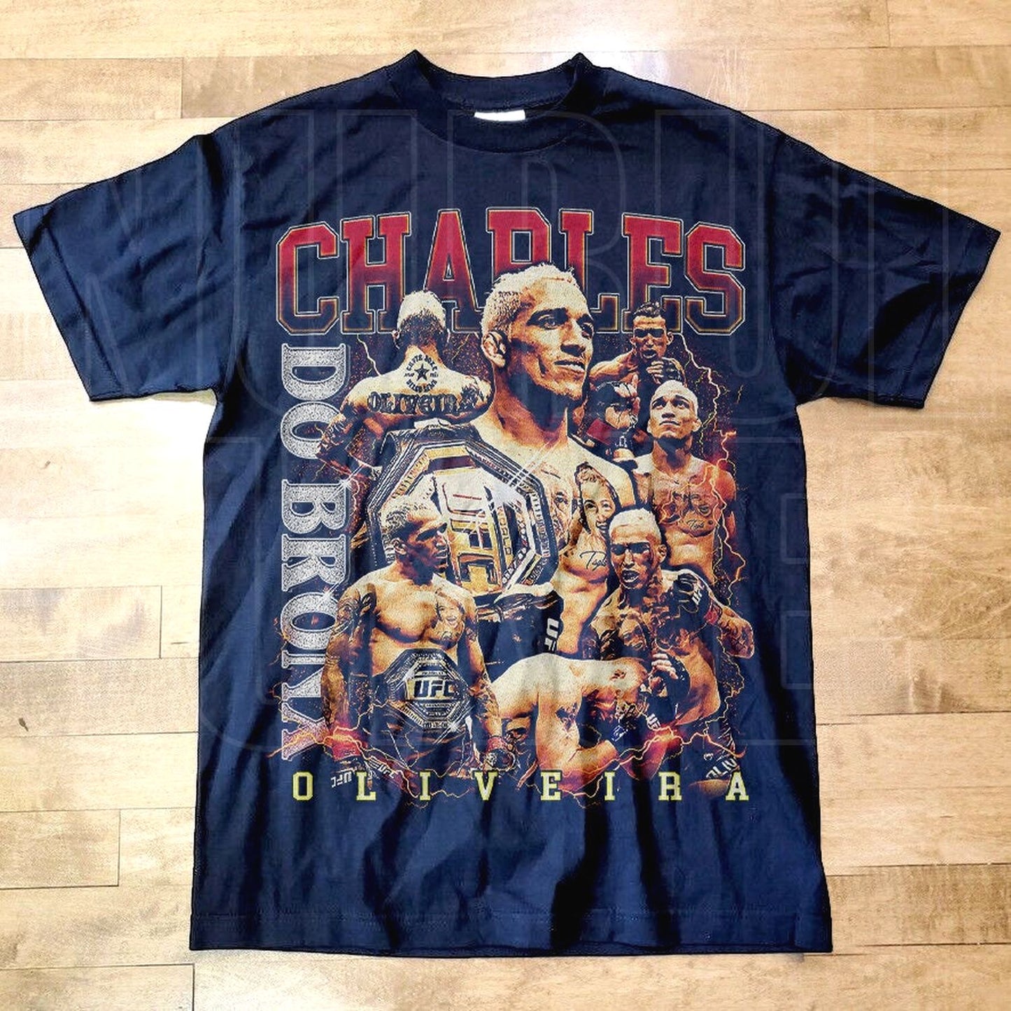 Do Bronx Charles Oliveira 90S Retro Vintage Graphic Tee