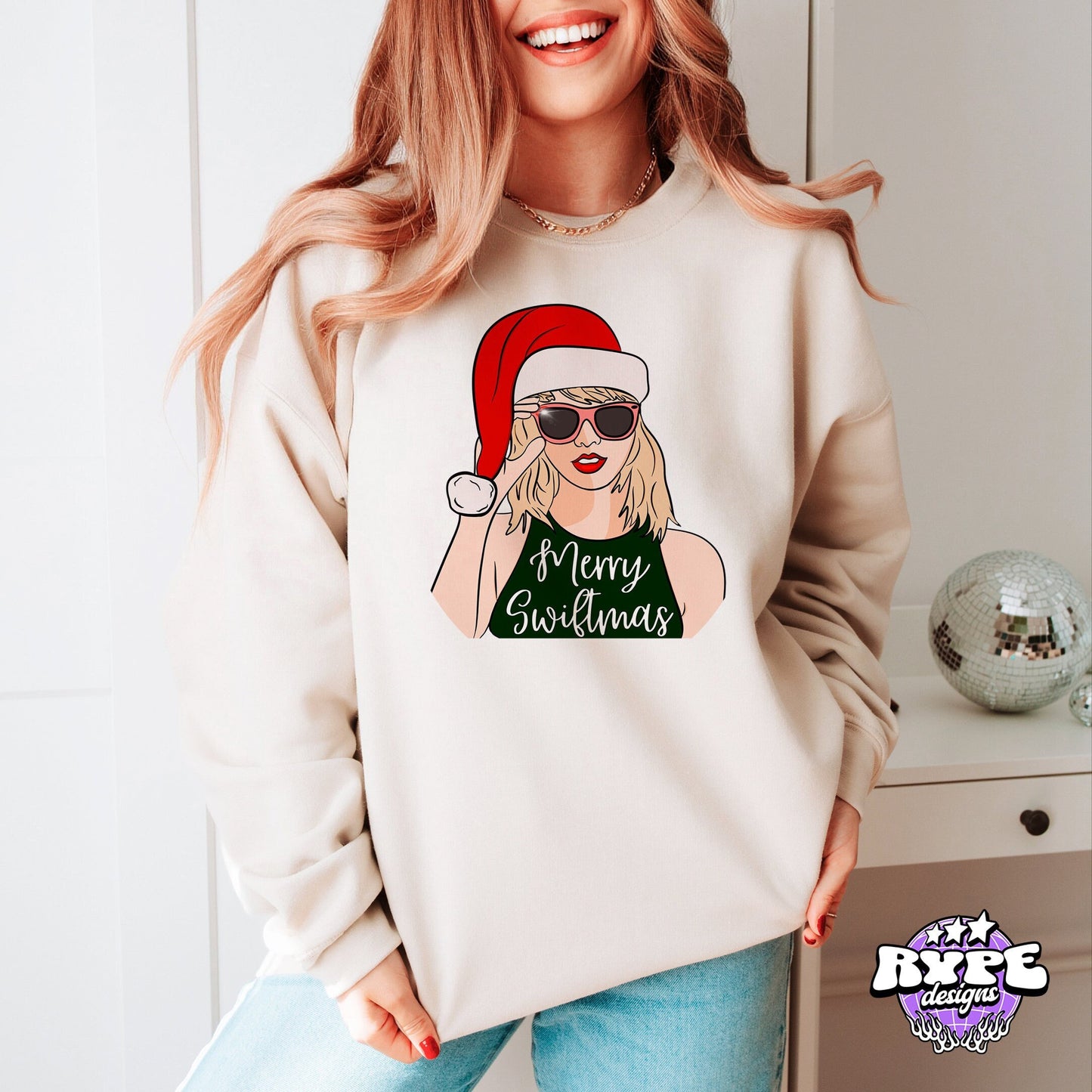 Merry Swiftmas Sweatshirt - Xmas Gift For Swift Lovers