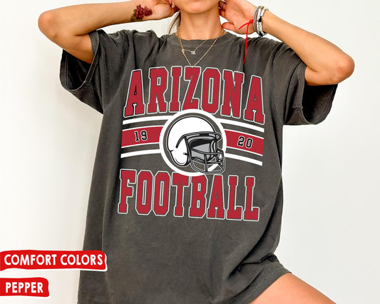 Comfort Colors Vintage Arizona Cardinal Football T-Shirt, Retro Fan Gift