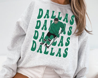 Dallas Star Retro Hockey Fan Sweatshirt T-Shirt Vintage Stars Apparel