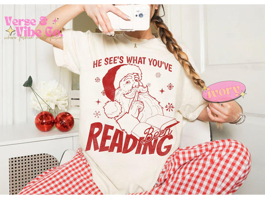 Funny Bookish Christmas Comfort T-Shirt For Readers Gift