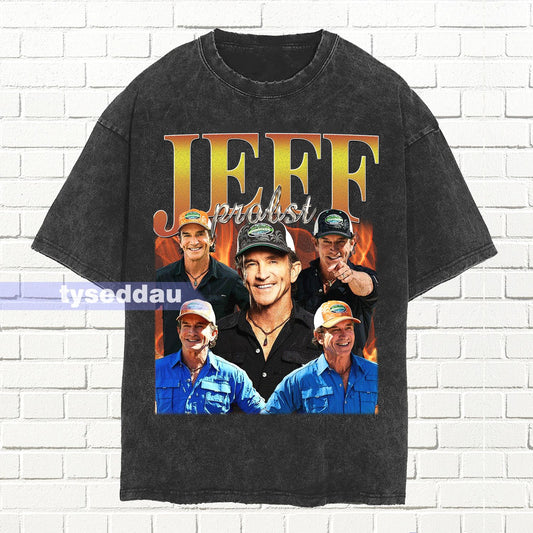 Jeff Probst Retro 90'S Bootleg Graphic T-Shirt - Unisex