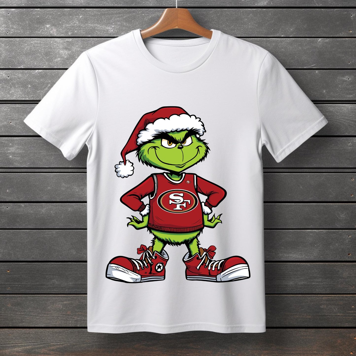 San Francisco 49Ers Christmas Shirt Grinch Football