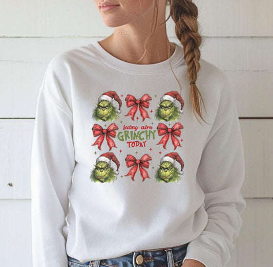 Feeling Extra Grinchy Today Funny Grinch Christmas Shirt