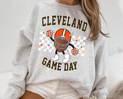 Cleveland Browns Football Game Day Crewneck Sweatshirt T-Shirt Gift