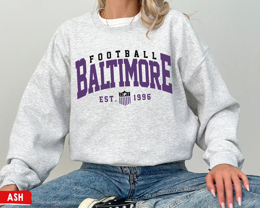 Baltimore Ravens Football Sweatshirt - Perfect Sunday Game Day Shirt