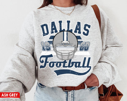 Dallas Football Sweatshirt Vintage Cowboy Retro Game Day T-Shirt