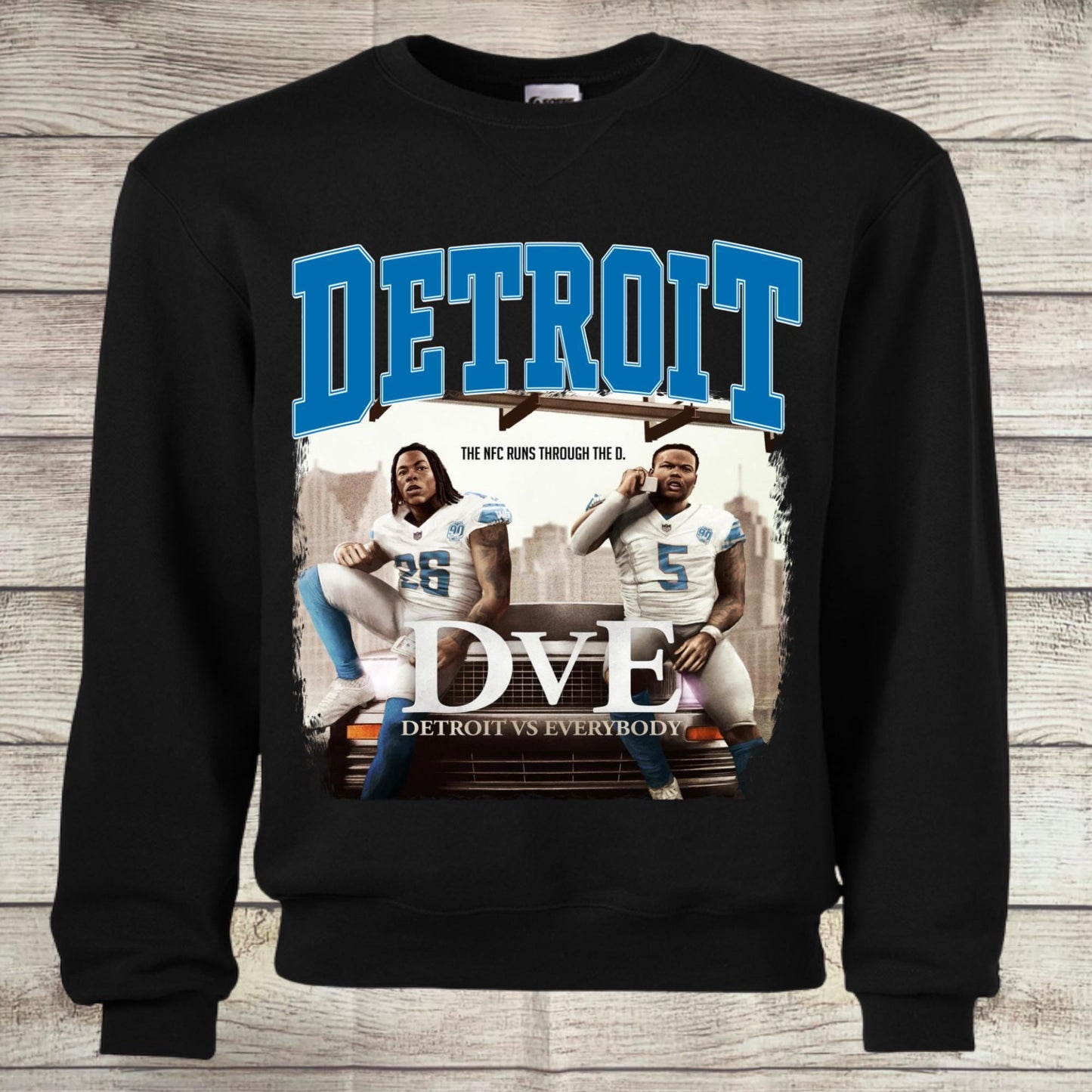 Detroit Football Fan Heavyweight Sweatshirt - Dve Apparel