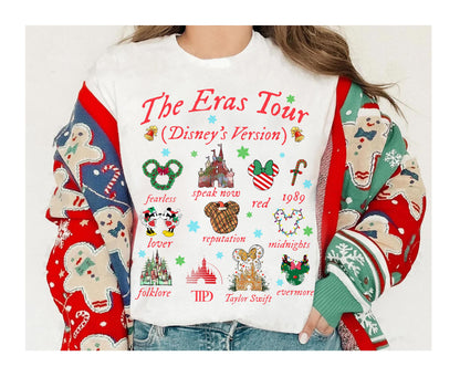 Disney The Eras Tour Mickey Minnie Xmas 2024 Shirt