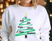 BTS Christmas Sweatshirt - Cute Kpop Merch for ARMY Fans