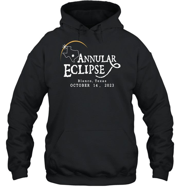 Annular Eclipse Blanco Texas October 14 2023 Hoodie