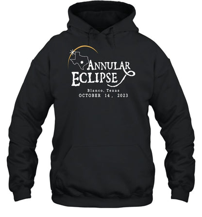 Annular Eclipse Blanco Texas October 14 2023 Hoodie