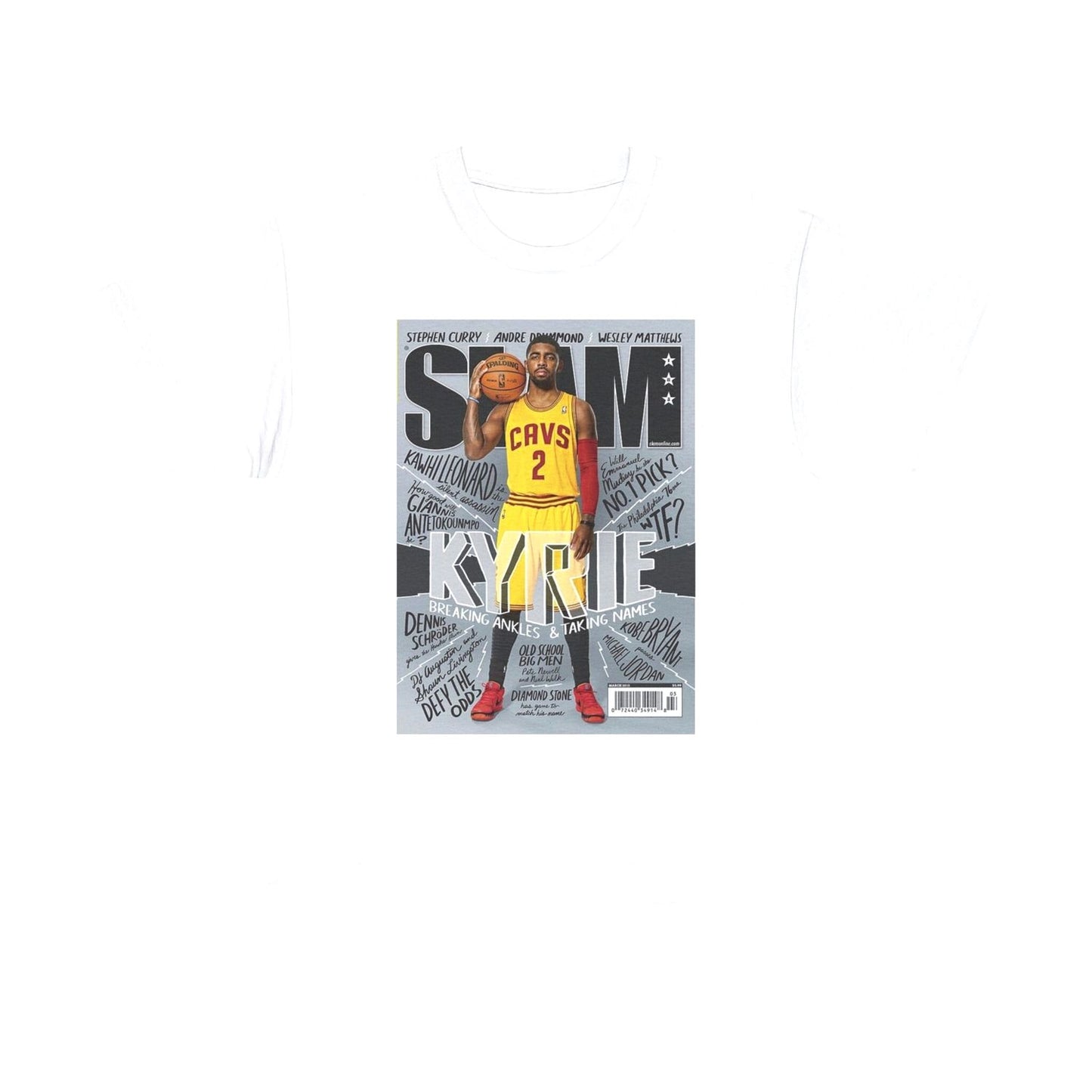 Kyrie Irving Cleveland Cavaliers Nba Slam Cover Tee Shirt