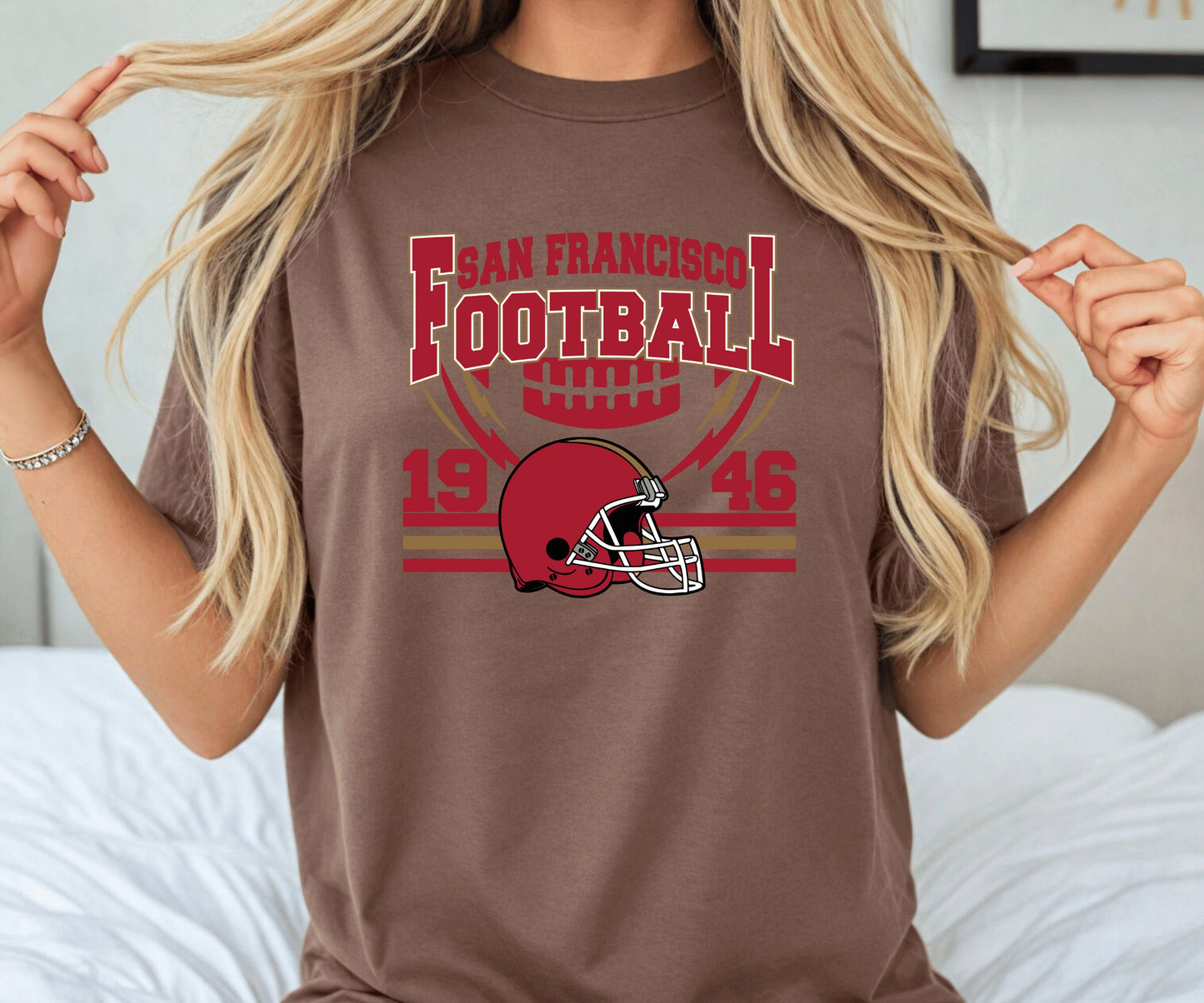 Comfort Colors San Francisco Retro Football Shirt & Hoodie