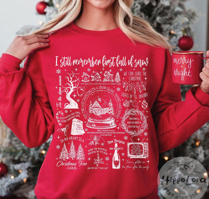 Christmas Song Lyrics Shirt - Festive Gift With Symbols