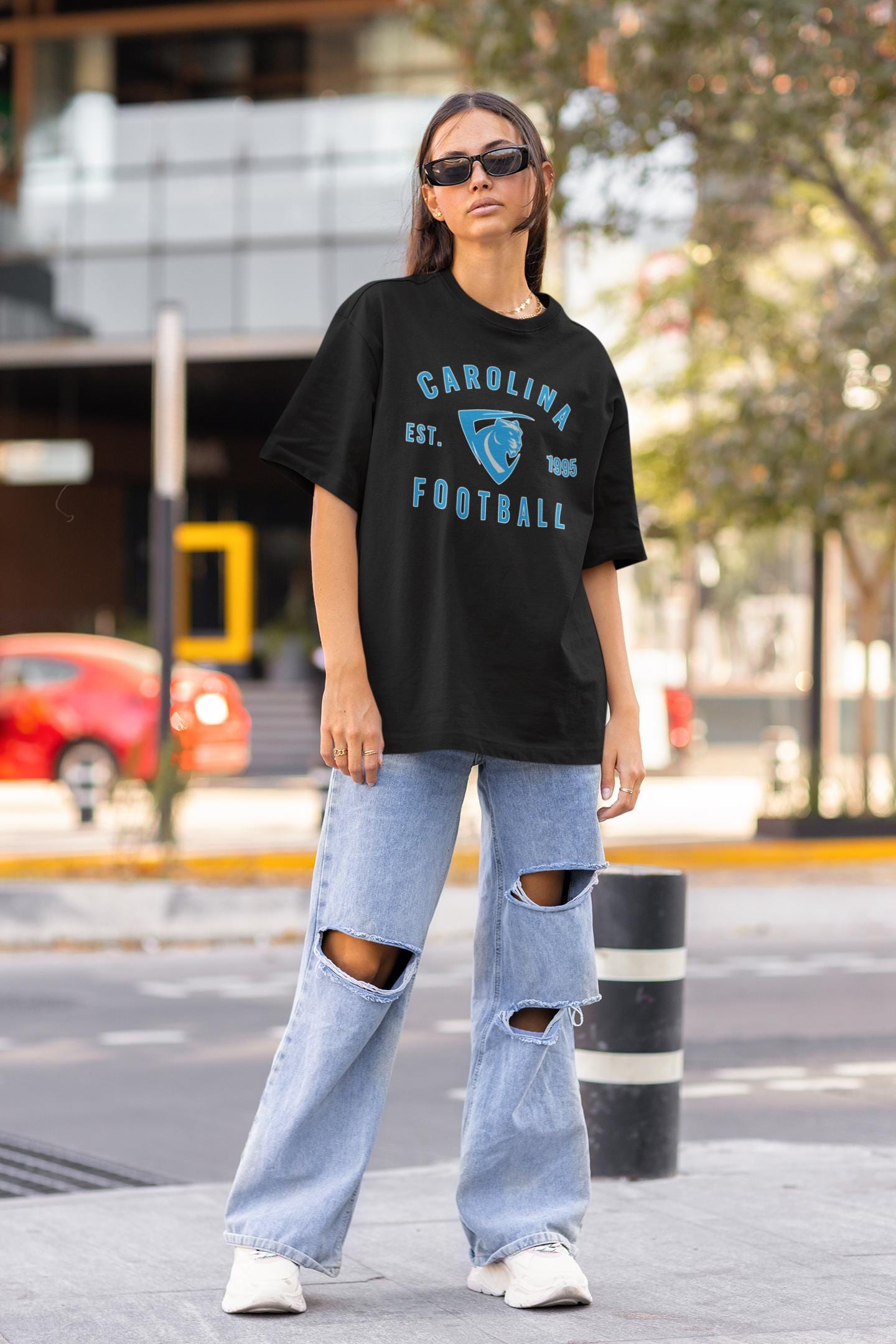 Carolina Panther Football Crewneck Sweatshirt T-Shirt Fan Gift