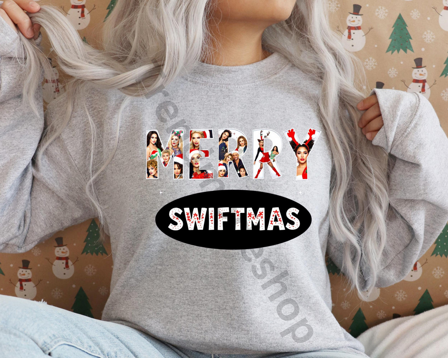 Merry Swiftmas Funny Christmas Shirt Sublimation Design