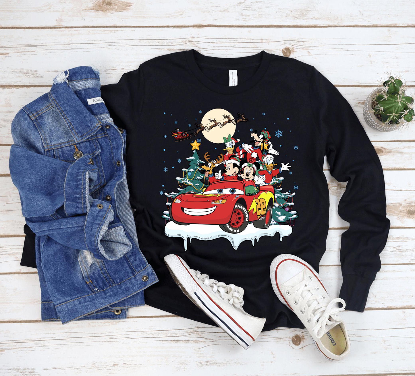 Mickey & Friends Christmas Cars Sweatshirt & Long Sleeve