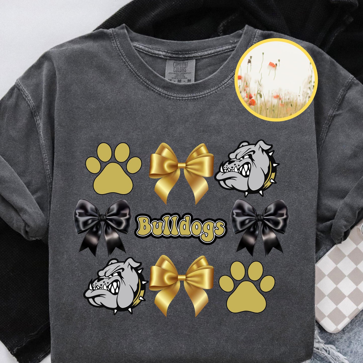 Custom Bulldog Football Mom For Diy School Spirit