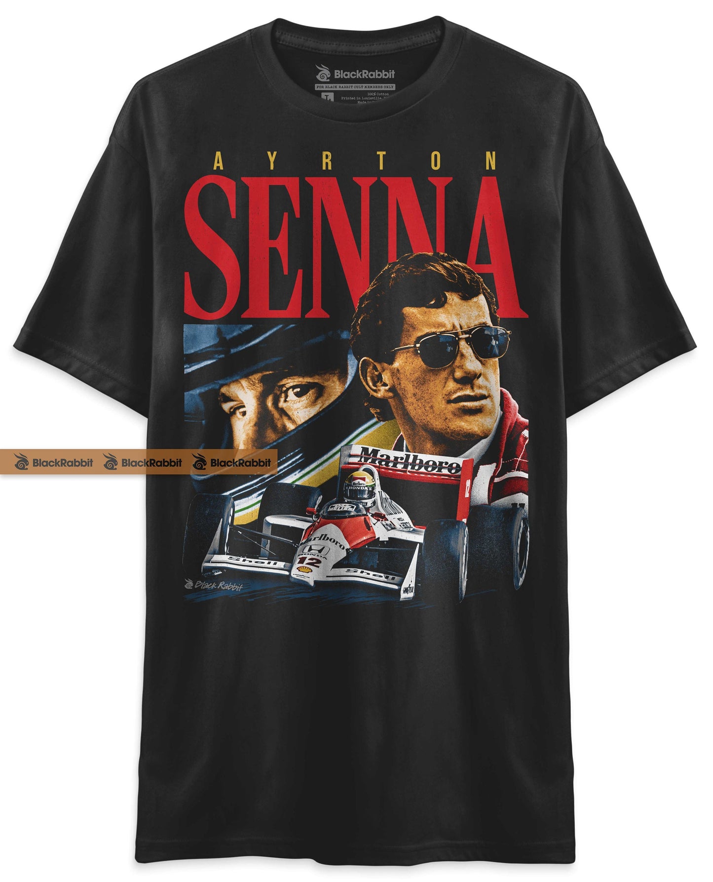 Ayrton Senna 90S Retro Racing Bootleg Unisex T-Shirt