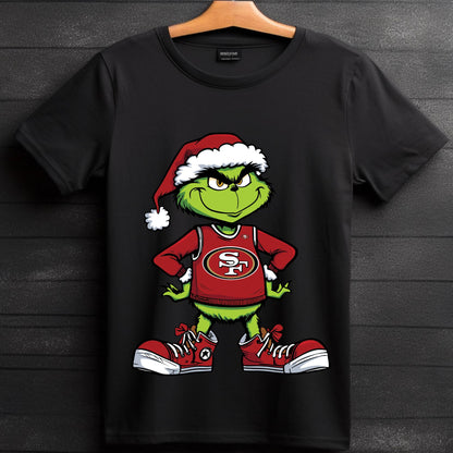 San Francisco 49Ers Christmas Shirt Grinch Football