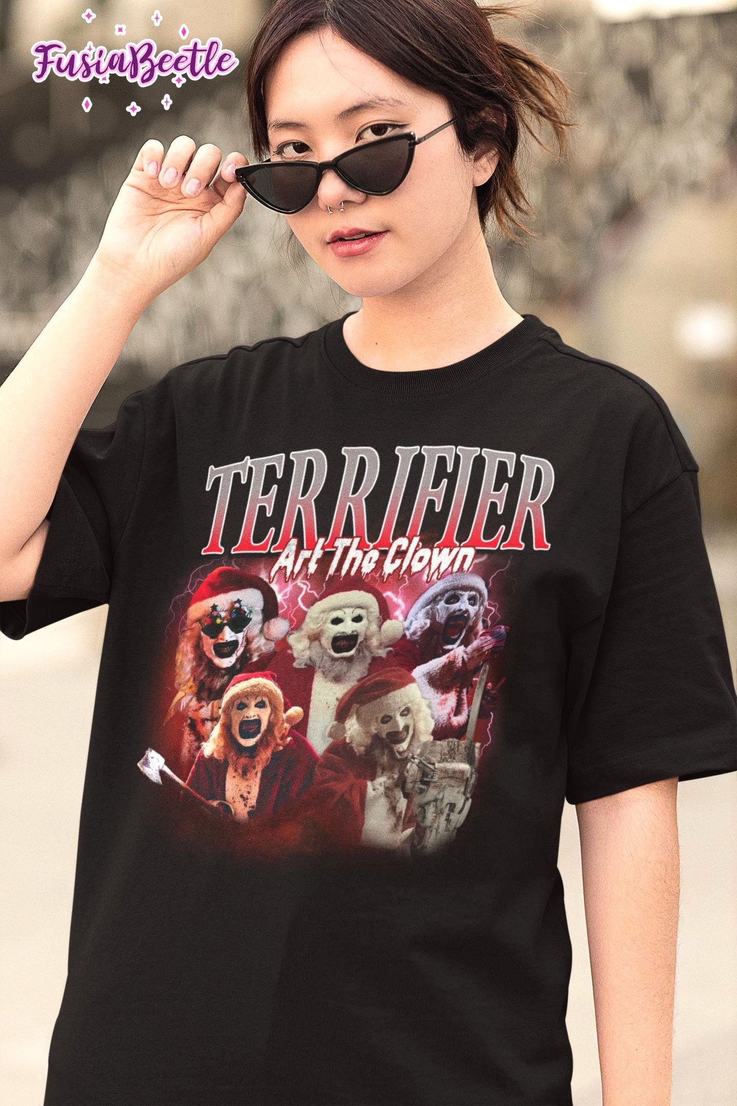 Art The Clown Horror Movie Christmas Tee Terrifier Gift Tee