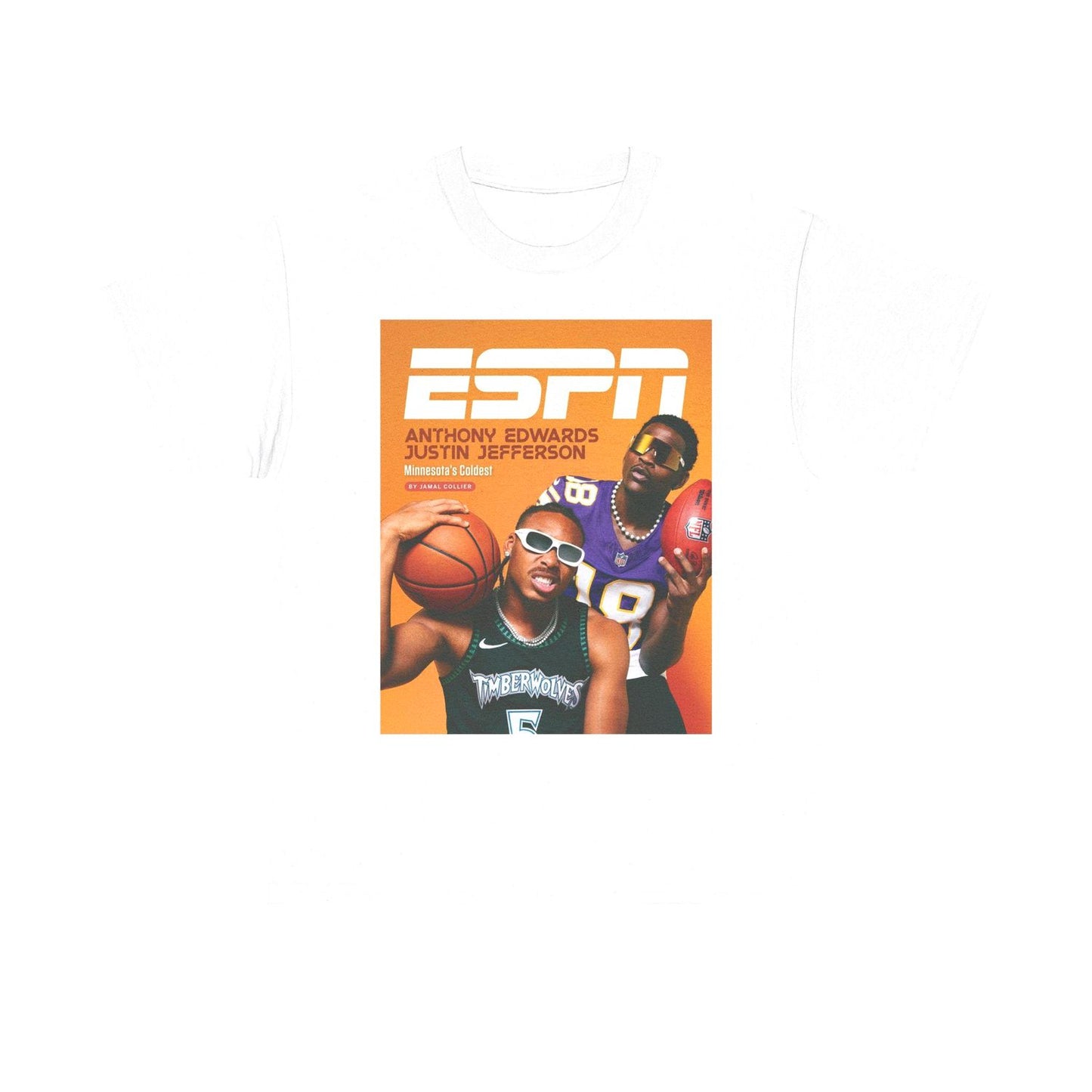 Anthony Edwards & Justin Jefferson Minnesota Espn Tee Shirt