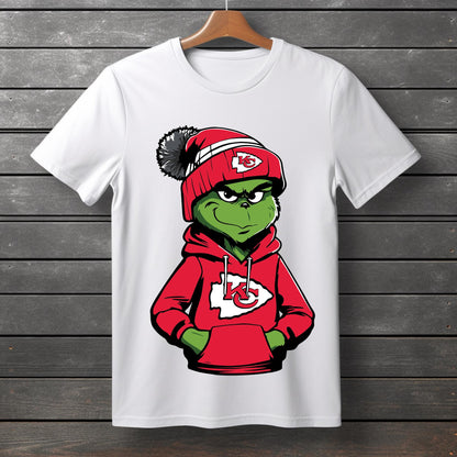 Kansas City Chiefs Grinch Christmas Sweatshirt, Holiday Fun