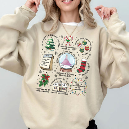 Swiftie Christmas Sweatshirt  Song Lyrics Swiftmas Shirt