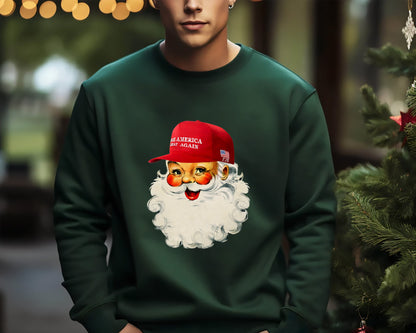 Santa Make America Great Again Trump Christmas Shirt