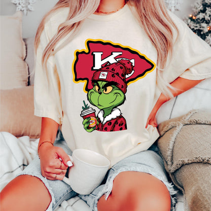 Kansas City Chiefs Grinch Christmas Shirt And Sweatshirt