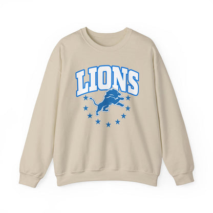 Detroit Football Crewneck Sweatshirt Vintage Gameday Outfit