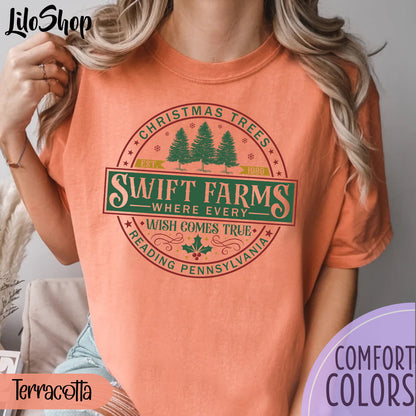 Swift Farm Christmas Trees Shirt - Holiday Movie Sweater