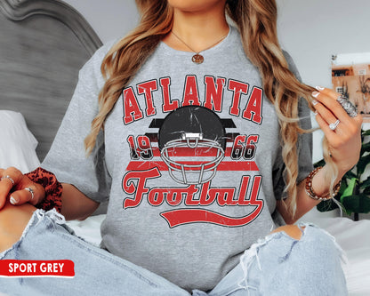 Atlanta Football Crewneck Sweatshirt T-Shirt - Vintage Falcons Game Day Gift