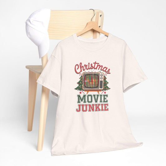 Christmas Movie Junkie Shirt, Funny Xmas Tee, Gift For Her