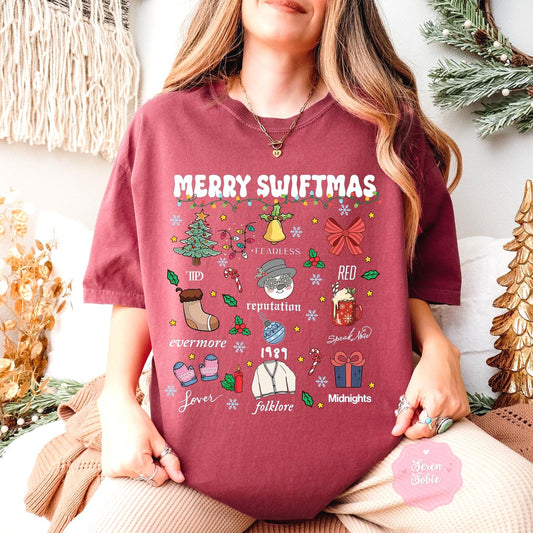 Merry Swiftmas Shirt - Cozy Winter Apparel For Music Fans