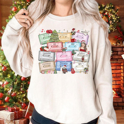 Trendy Music Lover Gift - Merry Swiftmas 2024 Shirt