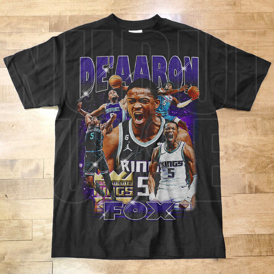 De'Aaron Fox T Shirt - Classic Vintage Bootleg Nba All-Star Tee, Sacramento Kings Basketball Fans