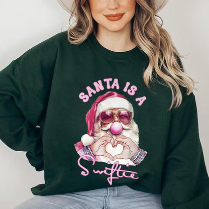 Santa Is A Swifties Christmas Sweatshirt - Merry Swiftmas