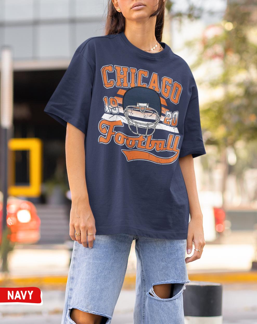 Chicago Football Crewneck Sweatshirt - Vintage Bears Game Day Shirt