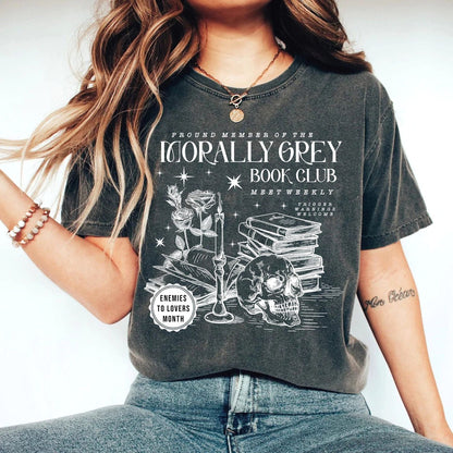 Morally Grey Book Club Shirt - Dark Romance Reader Gift